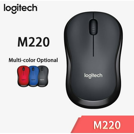 Logitech M220 Souris sans fil silencieuse avec souris de jeu optique  ergonomique de haute qualité 2,4 GHz pour Mac OS/Window 10/8/7 Couleur :  gris M220 muet