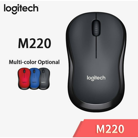 Logitech M220 Wireless Mouse Silent Mouse with 2.4GHz High-Quality Optical Ergonomic PC Gaming Mouse for Mac OS/Window 10/8/7 Color:Grey M220 mute