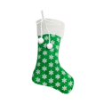 thumbnail image 2 of JeashCHAT 18inch Christmas Stockings, Glitter Sequin Snowflake Christmas Stockings with White Super Soft Plush Cuff and Bow for Xmas Tree Fireplace Family Holiday Decor Gifts, 2 of 6