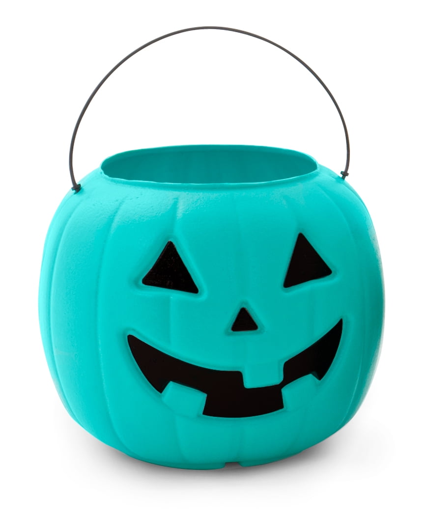 Way To Celebrate Halloween Pumpkin Treat Pail, Orange   Walmartcom