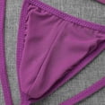 thumbnail image 4 of Taqqpue Men's Underwear Thong Briefs Sexy Low Rise G-String Briefs, Breathable & Stretchable T-Back Lingerie 3D Support Pouch Underpants, 4 of 7