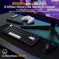 thumbnail image 4 of ATTACK SHARK X65 HE Wired Rapid Trigger Magnetic Switch 65% Mechanical Gaming Keyboard and R1 Mouse Combo,8KHZ Polling Rate,2.4Ghz Wireless/USB C/BT Lightweight Mice,18K DPI for Esport Gamer, 4 of 10
