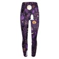 thumbnail image 3 of VBTAPA Womens Halloween Leggings Novelty Pumpkin Printed Ultra Soft Yoga Pants High Waisted Stretch Workout Tights Lightweight Casual Milk Silk Legging 50% Percent off Deals Multicolor#4 XL, 3 of 4