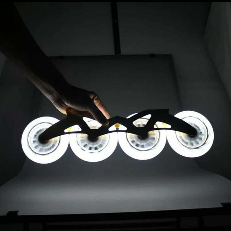 Yoone 2Pcs 80/76/72mm In-line Speed Skate Skating LED Light
