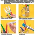 thumbnail image 2 of Pinceles de pintura para ninos YGAOHF 8 piezas grandes lavables, 2 of 2