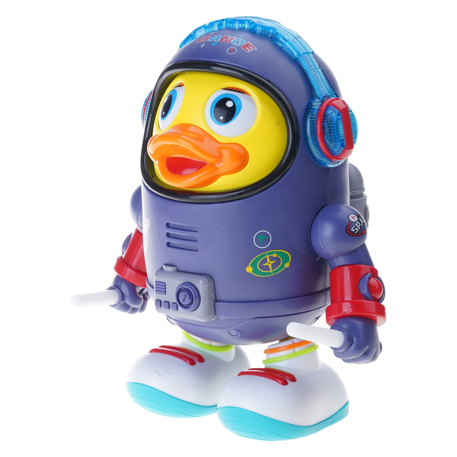 Smart Dancing Robot Duckling Toy Auto Direction Change Obstacle Avoidance Colorful LED Lights For Children