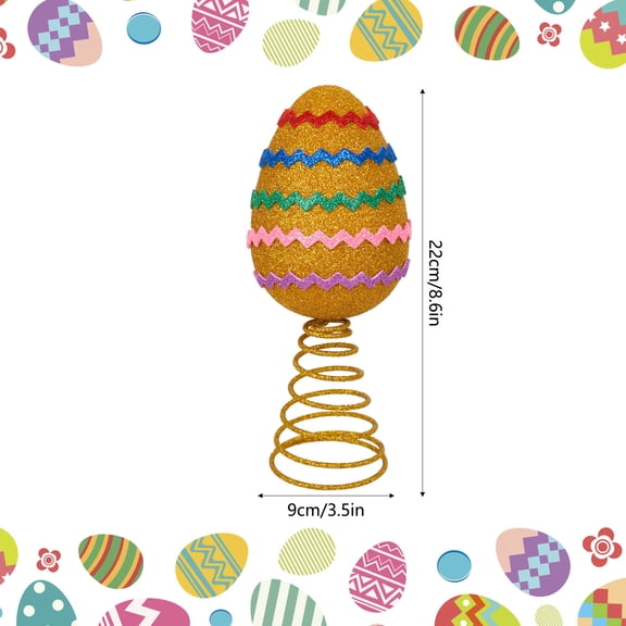 Easter Tree Decoration Christmas Tree Decoration Large Easter Decorations Egg Ornaments Cute Colored Egg Picks Ornaments for Tree Topper Home Office Spring Party Vase Decor