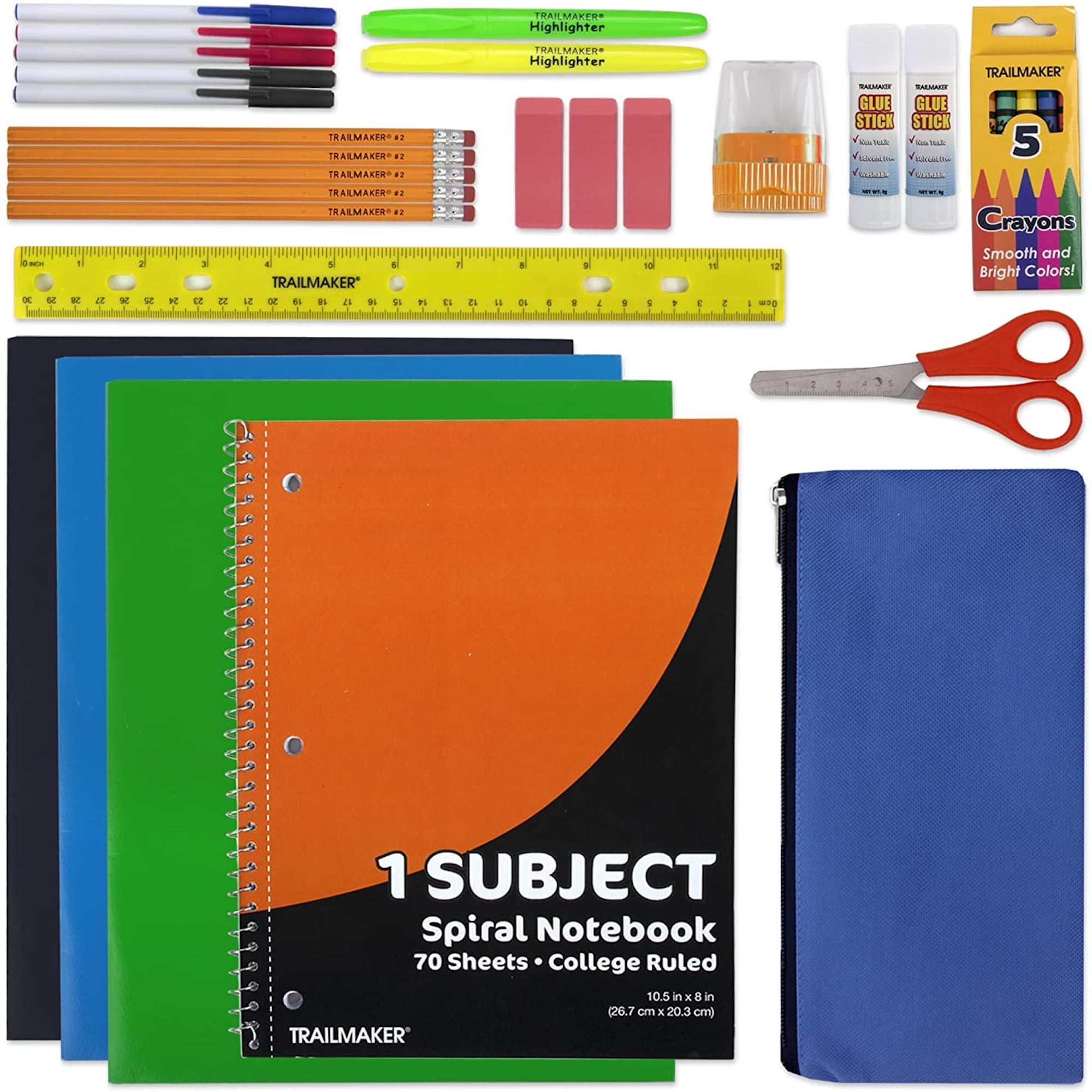 12 pack Backpacks, 30 Piece Stationary Kits Each