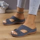 thumbnail image 4 of Amzcrzy Zapatos de mujer,Zapatos de mujer,Zapatillas de mujer, Sandalias de cuña con flores huecas para mujer, cómodas, de verano, informales Sandalias Mujer Zapatillas De Casa, 4 of 8