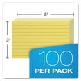 thumbnail image 4 of Ruled Index Cards, 3 X 5, Canary, 100/pack | Bundle of 5, 4 of 7