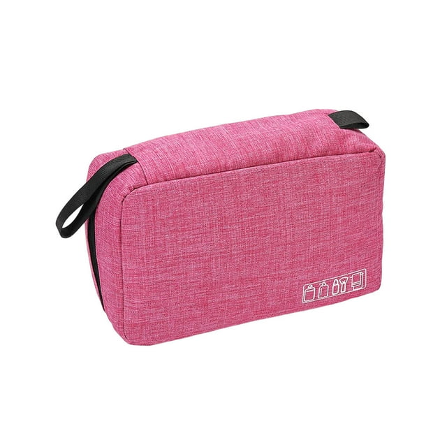 Bolsa de almacenamiento colgante de viaje, neceser, accesorios impermeables Unisex, organizador plegable de maquillaje, suministro comercial de Almacenamiento y organización del hogar Rosa roja Advancent HA080984-06