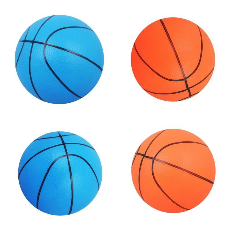 Mini Inflatable Basketball Play Ball Kids Outdoors Toy Gift 4pcs 6inch Dia 