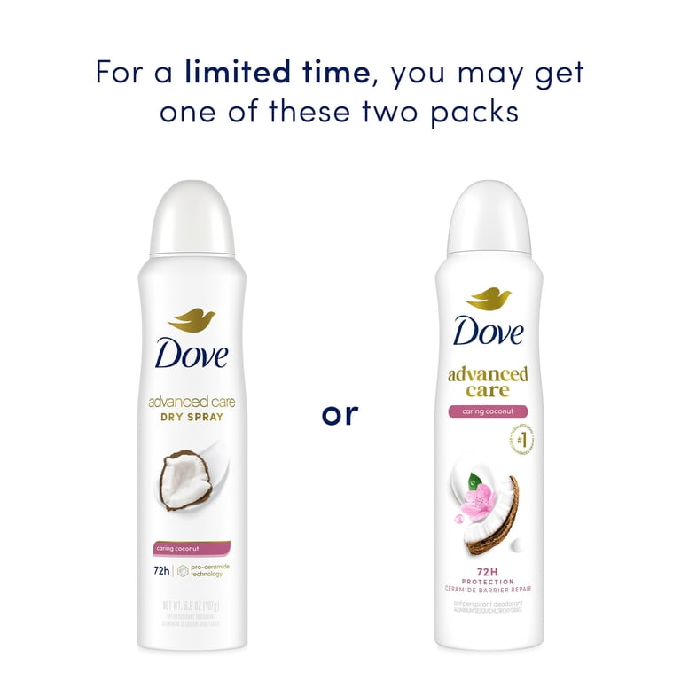 Dove Advanced Care Caring Coconut Antiperspirant Dry Spray photo 3