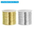 thumbnail image 3 of Uxcell 328 Feet 0.3mm 28 Gauge Solid Bare Copper Wire Pure Copper Wire, Gold Tone/Silver Tone 2 Roll, 3 of 6