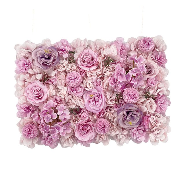 Panel de flores artificiales para decoración de pared, fondo de rosas para bodas, fiestas y eventos. Estilo B