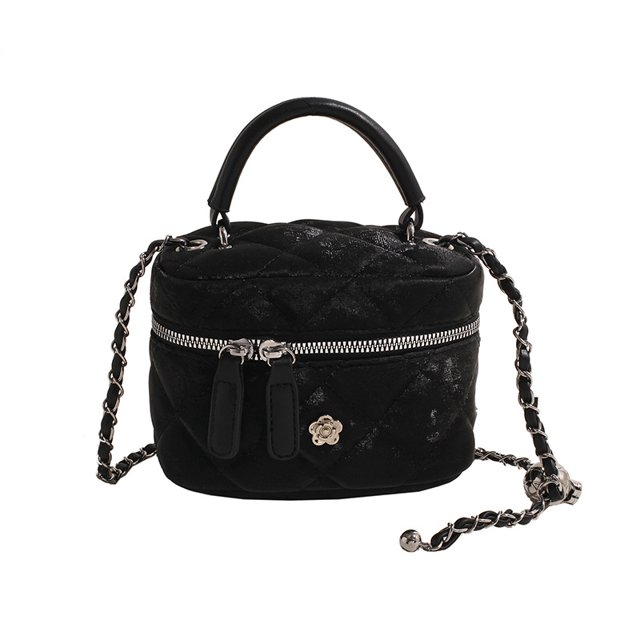 Bolso de cadena estilo mini diamante con fragancia pequeña, versátil, de un solo hombro, bandolera con pintalabios, novedad de 2025