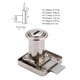 thumbnail image 2 of Durable and Reusable Furniture Lock for Showcase, Drawer, Home, Office (138-32), 2 of 4