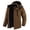 Coffee, variant on Gealkoca Men's Heavyweight Insulated Winter Parka – Waterproof Windproof Snow Coat with Sherpa Lining & Detachable Hood, Outdoor Hiking Jacket with Zipper Pockets (M-6XL)
