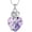 Silver, variant on Crystal Rose Flower Urn Necklace for Ashes for Women Men Birthstone Heart Urn Cremation Jewelry for Ashes Memory Keepsake Urn Necklace Gift
