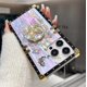 thumbnail image 3 of Funda compatible con iPhone de 16 a 6,1 pulgadas con purpurina de lujo, diseño de mariposa, plegable, con soporte, suave, con efecto espejo de policarbonato, antideslizante, para mujeres y niñas, 3 of 6