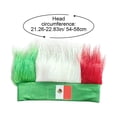thumbnail image 3 of Wiywef Mexico Flag Hairy Headband Hat Crazy Mexico Football Cheer Headwear Mexico Football Fans Hat Accessories for Football Match, 3 of 7