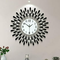 Shzicmy Luxury Antique Large Wall Clock 3D Metal Living Room Wall Watch Home Decor