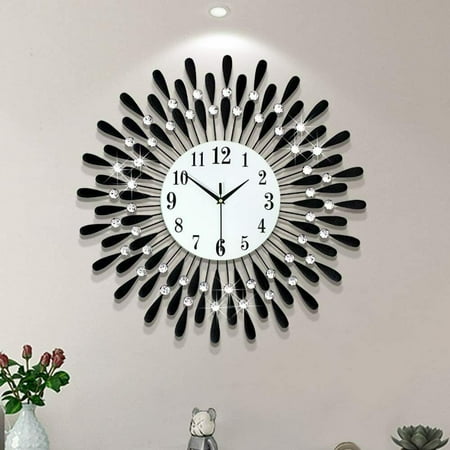 DENEST Nordic Wall Clock Watch Modern Design Living Room Silent Luxury Home Decor Clock