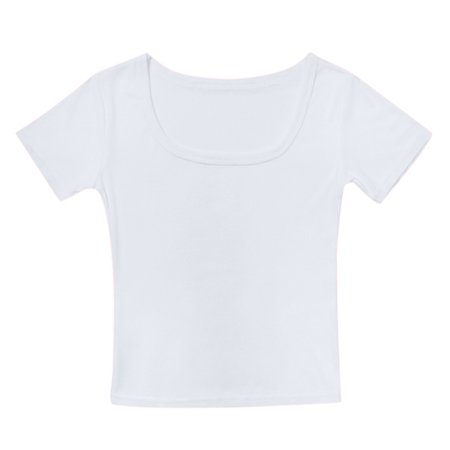 SonxaHe Big Girl s Tshirt Round Neck Short Sleeve T Shirt Children Summer Breathable Cozy Durable Loose Tees White Size 13-14 Y