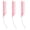 Pink, variant on Rat Tail Comb,  3 Pcs C Curved Hair Parting Combs Styling Tools Fine Tooth Comb with Bend Steel Needle Carbon Fiber Pin Tail Combs for Women Barber
