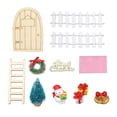 thumbnail image 1 of 12 piezas de accesorios de decoración de , 1:12 ToyHouse modelo árbol de Navidad para bricolaje jardín de Hugo miniaturas de casa de muñecas, 1 of 5