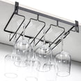 thumbnail image 4 of 2X Wine Glass Rack Under Cabinet,3 Rows Hanging Stemware Rack Metal Glasses Holder Storage Hanger for Kitchen,Bar,Etc, 4 of 8