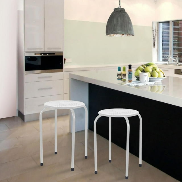 HOMETRENDS Stackable Metal Stool