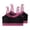 Hot Pink, variant on Hurxie 2 Pack High Impact Sports Bras for Women, Running Bra Workout Crop Tank Tops Longline Sports Bra Push up Army Green ,S