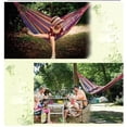 thumbnail image 3 of Hamaca portátil de lona para jardín, hamaca para acampar, dormir, columpio, cama colgante, porche, patio, hamaca para interiores y exteriores, 3 of 8