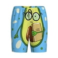 thumbnail image 4 of Wukai Avocado with Glasses Men’s Short Pajama Pants With Pockets Soft Sleep Pj Shorts for Men-Small, 4 of 6
