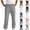Gray, variant on Cuffed Sweatpants for Men Elastic Waist Drawstring With Pocket Jogging Athletic Pants