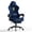 Blue, variant on Huracan Velvet Gaming Chair with Footrest, Adjustable Lumbar Support & Headrest, Ergonomic Reclining Desk Chair for Adults,Black