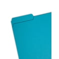 thumbnail image 2 of Carpeta de archivos SMEAD Interior con pestaña cortada de 1/3, tamaño carta, verde azulado, 100, 2 of 6