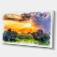 thumbnail image 2 of Beautiful Landscape Watercolor - Landscape Canvas Wall Art, 2 of 3