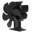 thumbnail image 4 of Ventilador de Estufa Jadeshay 6 Aspas Alimentado por Calor Negro, 4 of 8