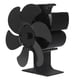 thumbnail image 4 of Ventilador negro para chimenea, ventilador de estufa de 6 aspas, ventilador de estufa, ventilador de quemador de leña, rendimiento sólido, 4 of 8