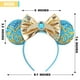 thumbnail image 3 of Diadema con orejas de ratón Mado Aladdin y Jasmine para mujer y niña - Orejas listas para el parque con lentejuelas inspiradas en Cenicienta JSM-Diamond, 3 of 6