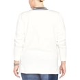 thumbnail image 2 of Rachel Roy Womens Shiva V-Neck Sweatshirt, White, Plus Size, 0X, 2 of 2