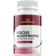 Cognigence - Focus Nootropic - Memory Booster Dietary Supplement for Focus, Memory, Clarity, & Energy - Optimal Mental Performance Extra Strength Premium Formula - 60 Capsules (1 Pack)