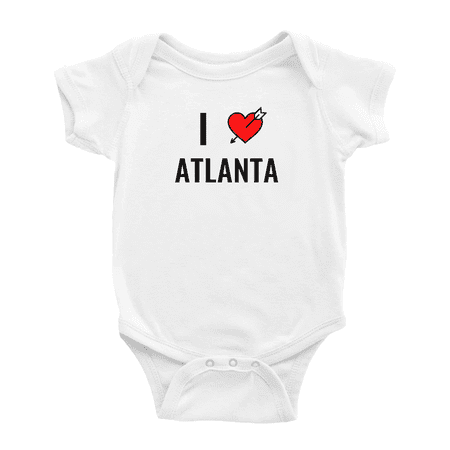 

I Love Atlanta Funny Baby Bodysuit Boy Girl Unisex