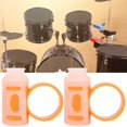 White Control Slips Silicone Drum Stick Control Clip Anti Slip Finger Controller Drummer ...
