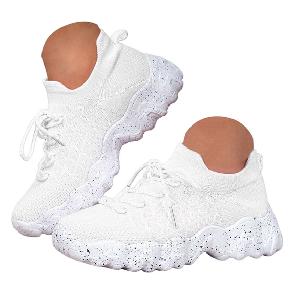 YLYL Women's Men's Orthopedic Sneakers Lace up Breathable Lightweight Comfortable Casual Walking Tennis Shoes