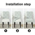 thumbnail image 5 of Baroque Floral Dining Chair Covers Set of 4,Stretch Parsons Chair Slipcovers Universal Removable Washable Chair Seat Covers Protector for Dining Room,Kitchen,Hoteland Party, 5 of 6