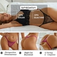 thumbnail image 5 of Tanga de encaje Sexy para mujer, bragas de cintura baja, tangas transparentes, ropa interior con parte trasera en T, lencería íntima sólida, 4 unids/set, 5 of 5