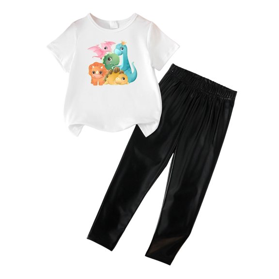Petalier 2 Piece Outfits for Women Summer Cotton Linen Casual Matching Set 3/4 Sleeve Embroidered Tops and Capri Pants (Dark Blue, 5 Years)